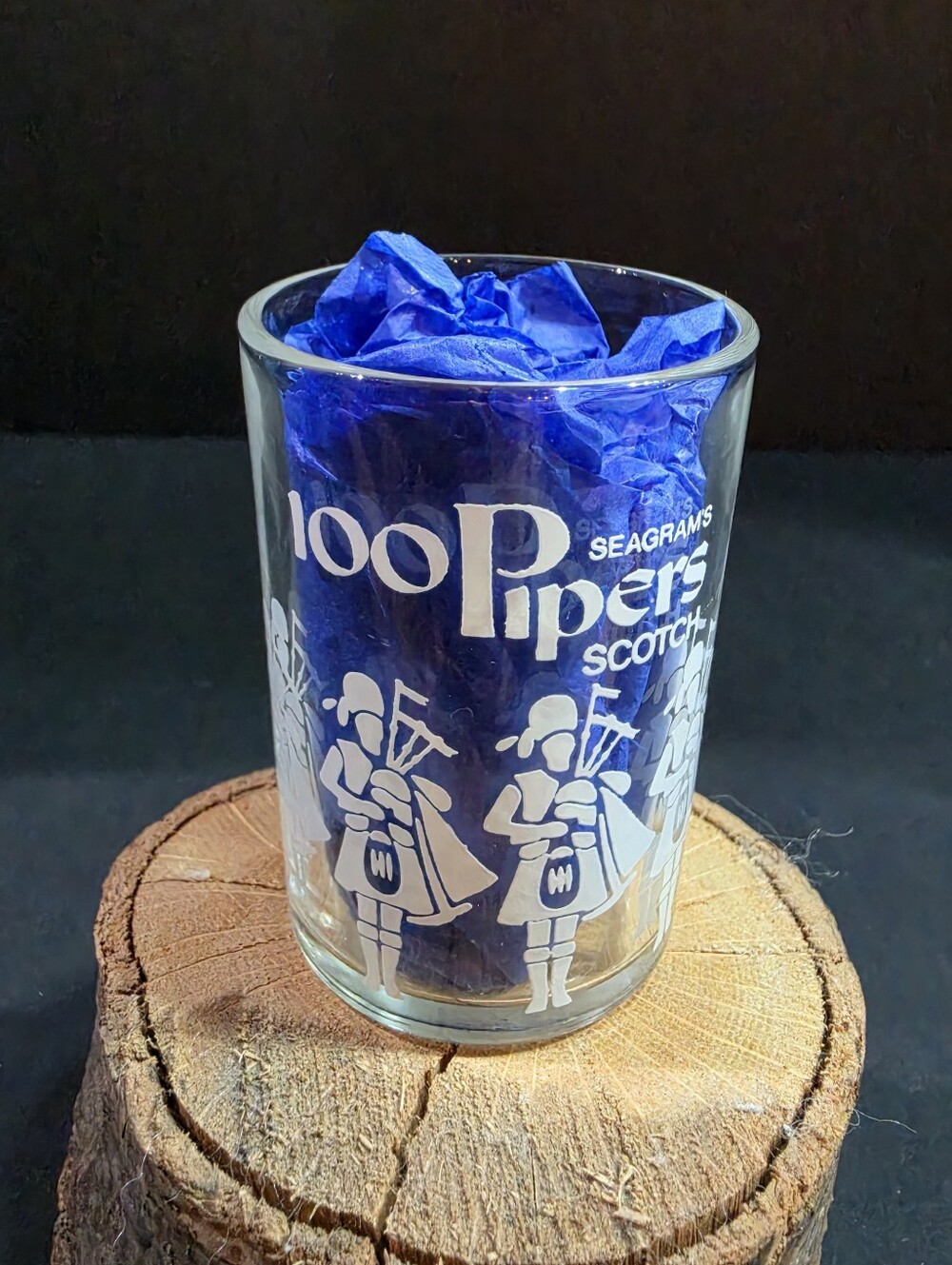 Vintage Seagram's 100 Pipers Scotch Shot Glass